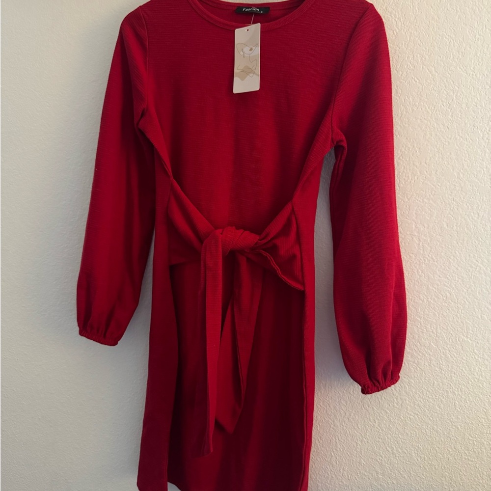 Fashion Bug Elegant Red Casual Dress